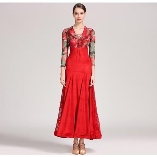 Fashion Ballroom Dance Dresses Ballroom Costume Waltz Dress Long Ballroom Dress Standard Spanish Dress Tango Costumes