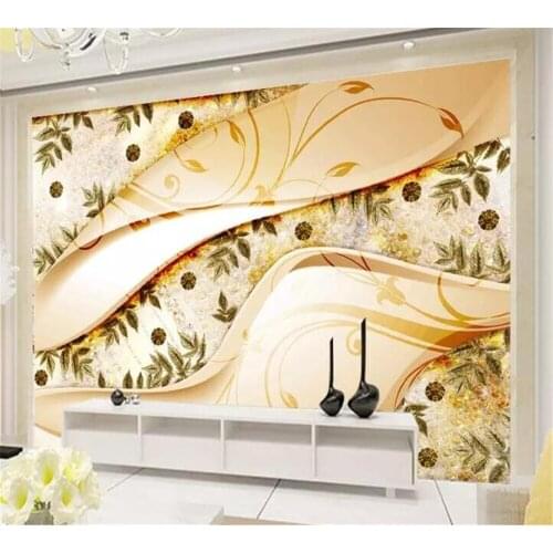 Beibehang Customized Wallpaper Living Room Bedroom Mural 3D Three-dimensional Gorgeous Simple European Decorative Painting