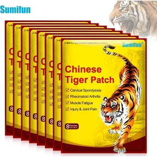 Sumifun 10bags/80pcs Tiger Balm Patches Analgesic Plaster Arthritis Joint Back Pain Patch Neck Muscle Body Herbal Plaster D3308