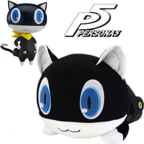 Pillow Persona 5 the Animation Plush Toy black cat Morgana Mona anime figure cosplay Doll 40cm Cosplay prop Accessories