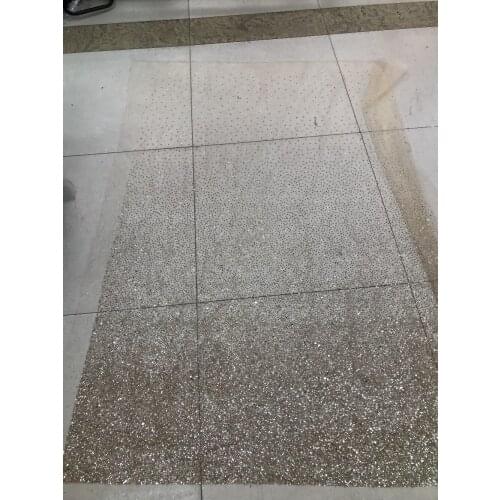 Glued Glitter tulle fabric SYJ-1099 for beautiful dress Printed glued glitter net Lace Fabric