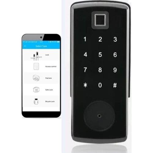 Bluetooth Smart Digital Keypad Fingerprint Door Locks with Mobile APP Key Password and Card BL01-F