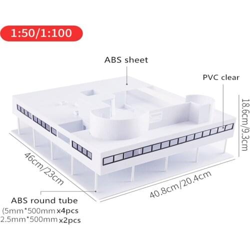 1/50 1/100 Scale Sand Table Model Building Materials DIY Handmade Master Abs Board Savoy Villa Model Material Package