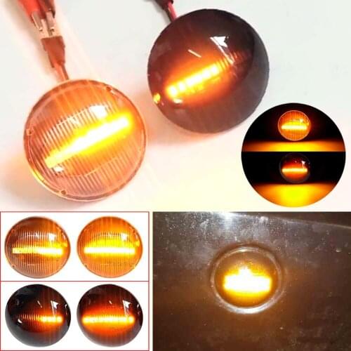 2Pcs Led Dynamic Streamer Side Marker Car Turn Signal Light Sequential Blinker Lamp For Land Range Rover L322 2002-2012