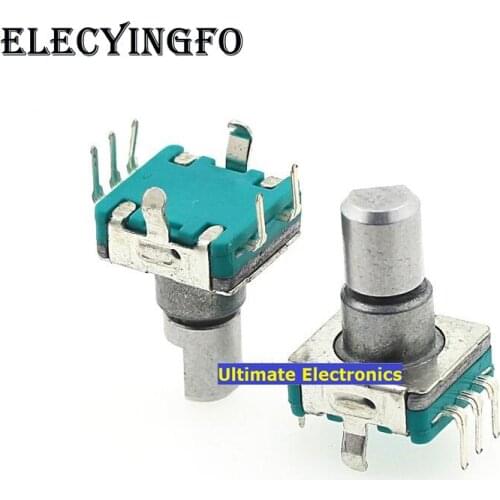 2pcs Car DVD Navigation Potentiometer/Car DVD Volume Switch/360 degrees Encoder/Volume Switch EC11 Semicircular handle