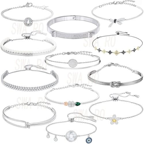 2019 New fashionable Bracelet in , elegant and shiny bouquet bracelet, luxurious jumping glass jewelry