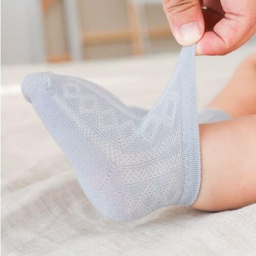 5 pairs lot Newborn infant lace socks little girls boys summer short thin mesh cotton ruffle sock child toddler cute ankle sock
