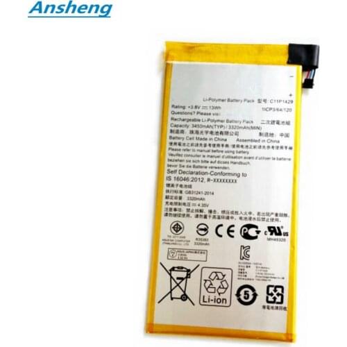 Ansheng NEW High Quality 3320mAh C11P1429 battery for ASUS zenpad C7.0 Z710C Z710CG