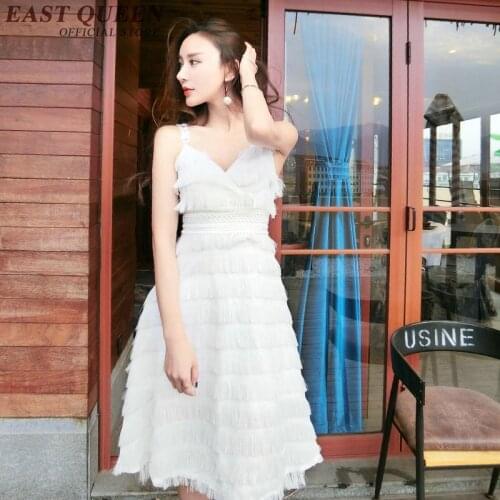 White lace sundress simple beach dresses white women tunic beach dress NN0604 Y