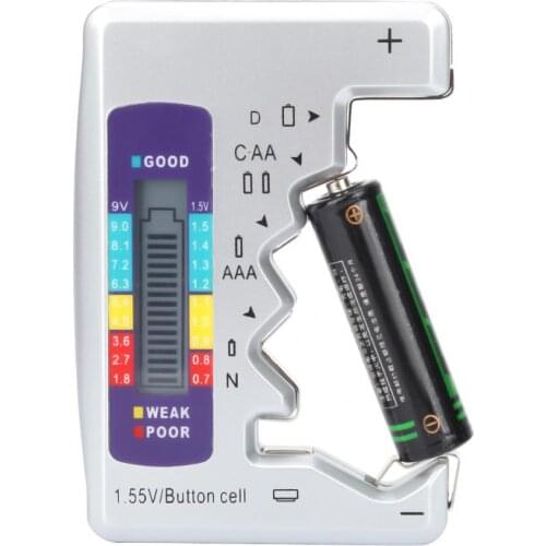 Digital Battery Tester Battery Capacity Detector Checker Measuring Tool 90 x 60mm Battery Capacity Testing Tool