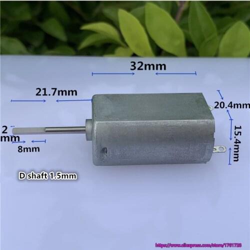 Long shaft 180 micro DC motor 3.7V 5V 7.4V small current metal brush motor