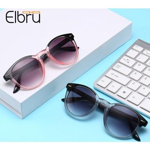 Elbru 2021 Fashion Gradient Gray Lens Reading Glasses High Definition Presbyopic Eyeglasses Men Women Clear Hyperopia Spectacles