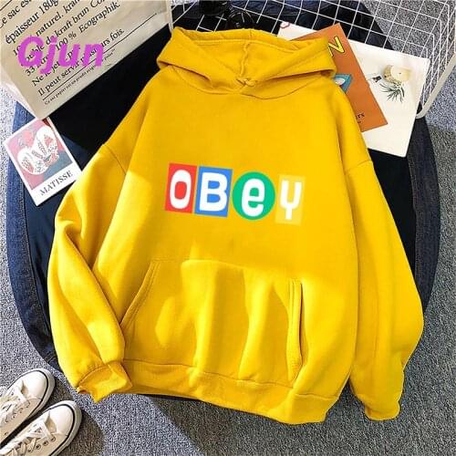 BEST SELLER J Hope OBEY Hoodie Women Clothing Aesthetic Bangtan Kpop Korean Black Hoodies for Teens Sweatshirts Vintage Tops