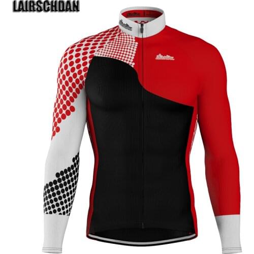 LairschDan Men Cycling Jersey Long Sleeve Full Zipper Bicycle Clothes Summer Pro Team Bike Cyclist Top maillot de cyclisme homme