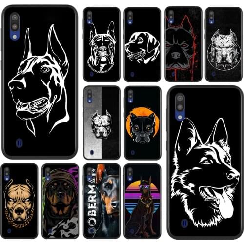 Cute Pitbull Dog Art For Samsung Galaxy A90 A80 A70 S A60 A50S A30 S A40 S A2 A20E A20 S A10S A10 E Soft Phone Case