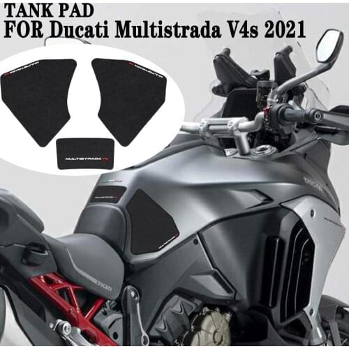 Motorcycle Tank Pad Non-slip Side Fuel Tank Pad Knee Pads For DUCATI Multistrada V4s 2021 Fuel Tank Sticker Decal Grip pad