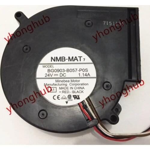 NMB-MAT BG0903-B057-P0S A1 DC 24V 1.14A 100x93x33mm 4-wire Server Cooling Fan