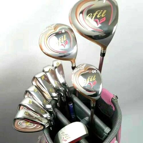 New Womens Minuzo Golf Clubs Female Efli Complete Full Sets Ladys Driver Fairway Wood Irons Putter Graphite Shaft and Bag