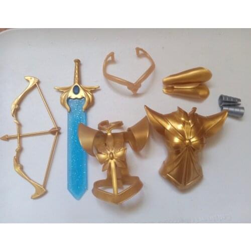 Original Wonder Lady Doll Bow Arrow Sword 7pcs/set Doll Accessories