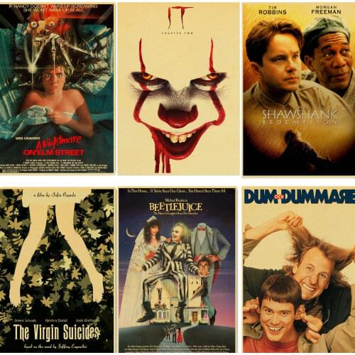 Classic Movie TV Show Anime DUM/Alien/Miyazaki Hayao Retro Posters and Prints Painting Wall Kraft Paper Antique Home Decora