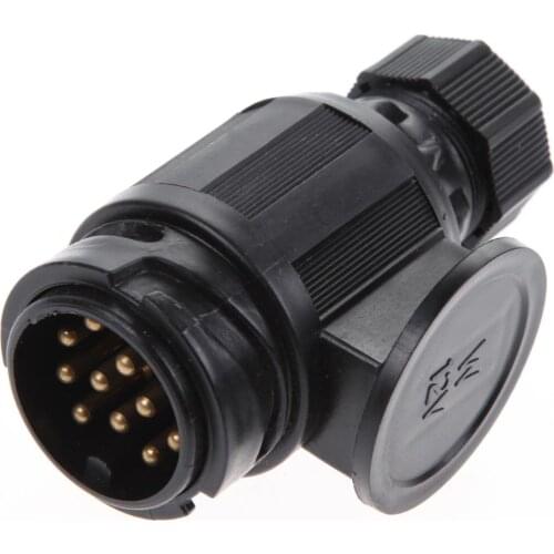 Practical Car Styling Motor Household Accessories Black Plastic Power Plug Socket Camper Caravan 13 Pin Trailer Socket