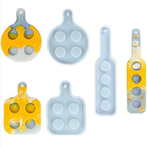 DIY mirror dropping resin Wine tray Silica gel mould ornaments red wine Silicone mold