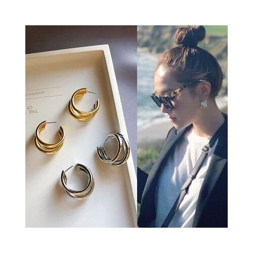 Earrings for Women Fashion Ring Earrings Simple Versatile Earrings Jewelry Wholesale