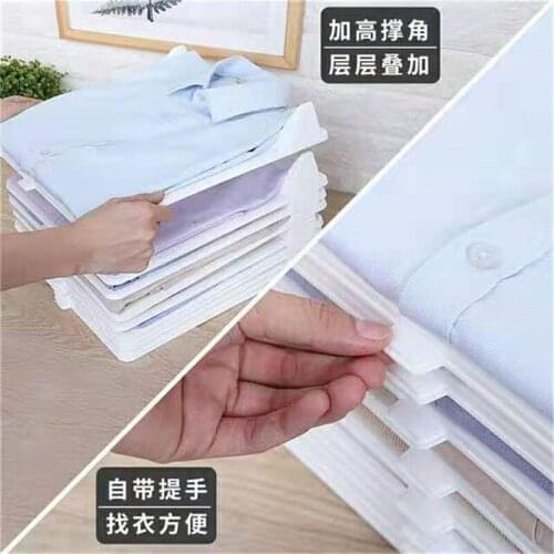 T Shirts Folding Board Wardrobe Clothes Holder T-Shirts Organizer Folding Board Save Time Quick Clothes Folding Auxiliary Tools