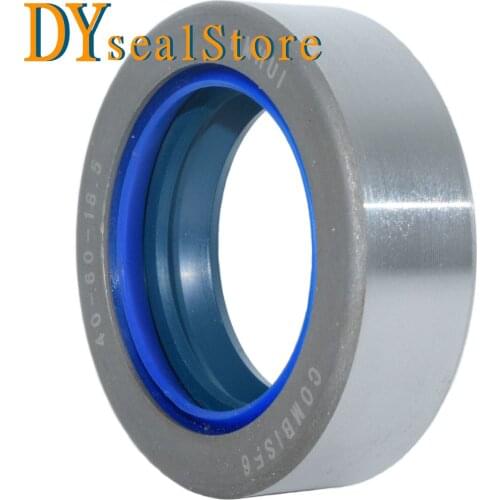 Compound oil seal sealing ring 40-60-18.5NBR+AU Applicable pump type OEM number: 12012107B, 126403, etc