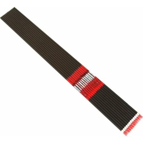 12pcs pure carbon arrow shaft spine300/350 ID6.2mm+12pcs arrow insert+12pcs arrow nock DIY arrow for compound bow