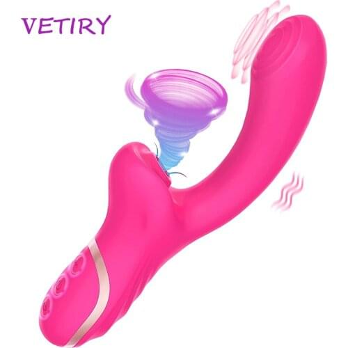 Vagina Sucking Vibrator Dildo Vibrators G Spot Nipple Clitoris Stimulator Female Masturbation Wand Sex Toys for Women Couples