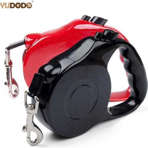3M/5M Retractable Dog Leashes Adjustable Nylon One-handed Lock Extending Walking Training Pet Puppy Dogs Leader Leash