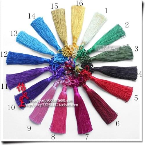 Length 22 cm DIY Jewelry Accessories brand new Manual preparation Chinese knot Upscale tassel Exquisite tassels wholesale