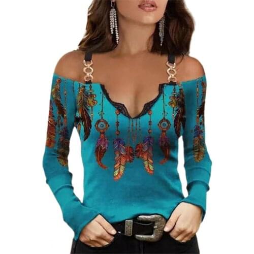 Women Sexy T-shirt Horizontal Neck Retro Skin-friendly Ladies Slim Effect Long-sleeved Pullover for Daily Wear Fashion T-Shirts