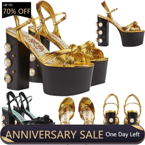 Women Chunky High Heels Ankle Strap Sandals Sexy Platform Open Toe Evening Party Shoes Ball Summer Buckle Lady Sandals 2-D-SL-5