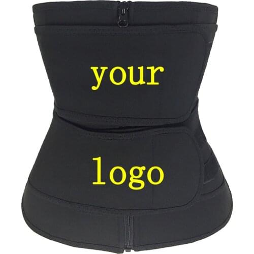 Women Neoprene Waist Trainer Body Shaper Slimming Corset Logo Print Sweat Belt Shaping Trimmer Sheath Belly Belt Shapewear Fajas