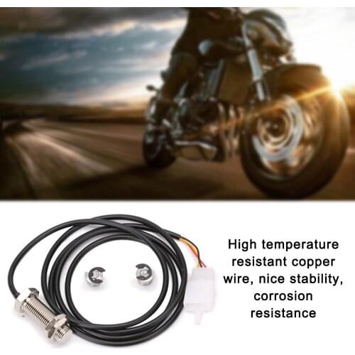 1 * Sensor Cable +2 * Magnetics Iron Motorcycle Digital ATV Odometer Speedometer Tachometer Sensor Motorbike Accessories Parts