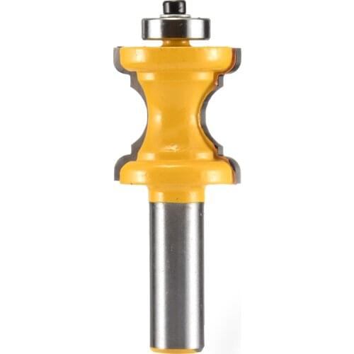 1pc Steel Bullnose Router Bit 1/2'' Shank Bead Column Face Molding Milling Cutter Woodworking Tool