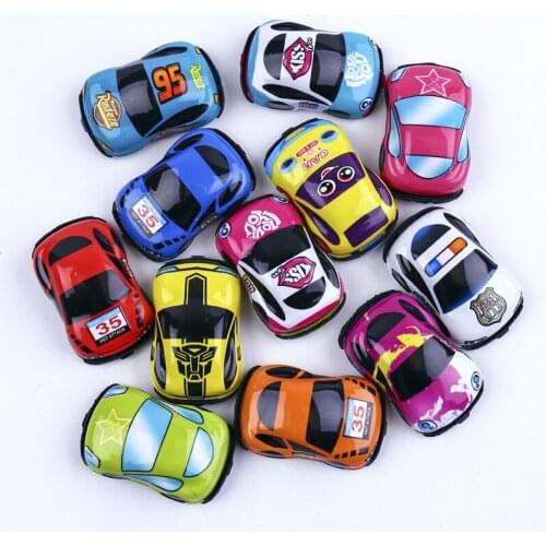 2/4/6Pcs Childrens PVC Mini Car Pull Back Car Toys Diecast Kids Plastic Action Model Cars Toy for Boy Gifts Play Vehicle