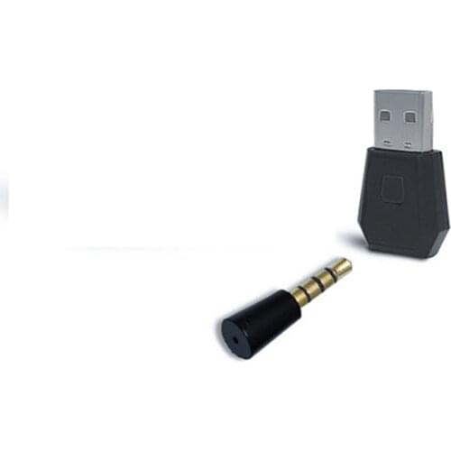 4.0 Bluetooth Audio Adapter/Dongle USB Interface for PS4 Host Controlling With Wireless Mic Compatible with PC Refined
