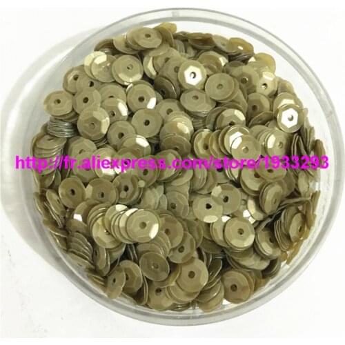 50g(4000pcs) 6mm CUP Matt Light Olive color round loose sequins Paillette sewing Wedding craft good quality