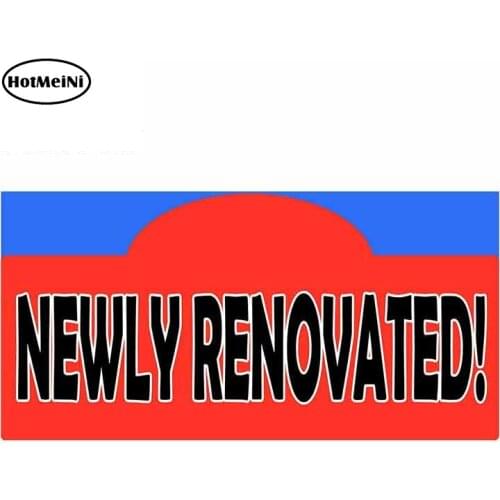 HotMeiNi 13cm x 6.4cm For Newly Renovated Car Stickers And Decals Fashion DIY Occlusion Scratch Personality Creative Stickers