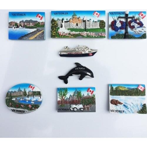 BABELEMI 1pcs Victoria British Columbia Canada 3D Fridge Magnets Travel Souvenirs Refrigerator Magnetic Stickers Home Decoration