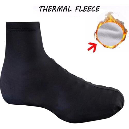 1 pair Cycling Shoe Covers Fleece Thermal Warm Man Woman Overshoes Road Bicycle Bike MTB Winter Cycling Shoe Cover