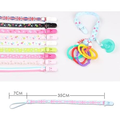 Baby Pacifier Clip Chain Ribbon Holder For Nipples Chupetas Para Soother Pacifier Clips Leash Strap Holder For Infant L0035