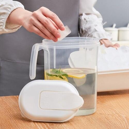 YOMDID Brief Cold Kettle Practical Fruit Teapot Milk Coffee Drinking Water Bottle Refrigerator Water Kettle Transparent Kettle