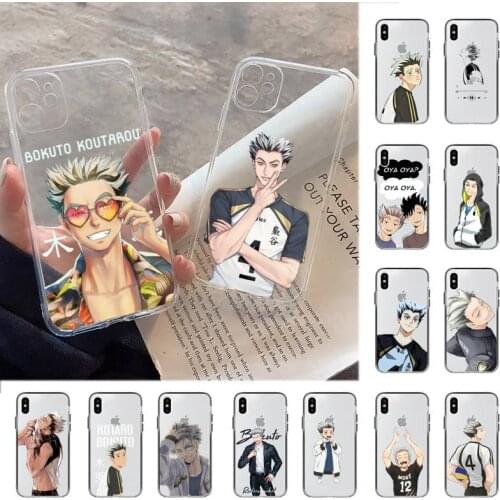 YNDFCNB Haikyuu Bokuto Kōtarō volleyball anime Phone Case for iPhone 11 12 pro XS MAX 8 7 6 6S Plus X 5S SE 2020 XR cover