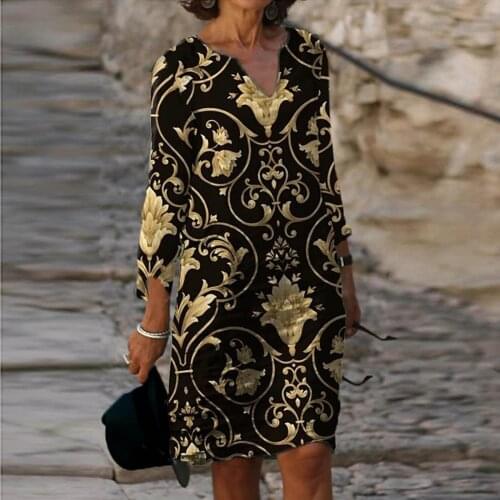 Women Half Sleeve V-Neck Casual Hot Vacation Printed Short Mini Shift Dress платье платье летнее summer dress vestido de mujer