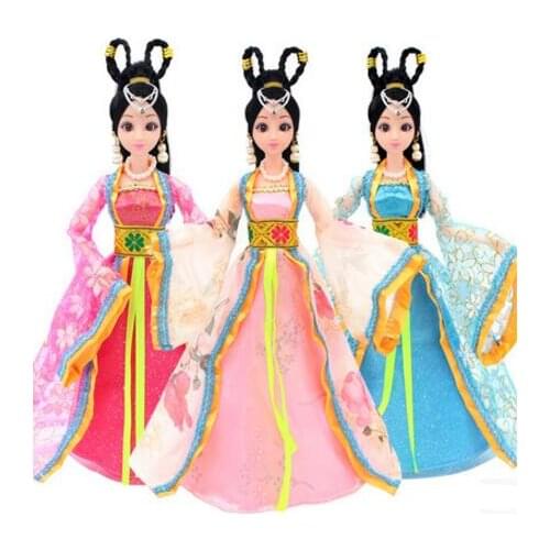 Factory Outlets Beautiful Girl Chinese Traditional Dolls For Girls Toys Birthday Presents 12 Joint Dolls