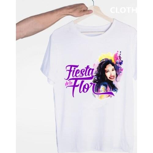 Selena Quintanilla Cute Men T Shirt O-neck Casual Summer T-shirt Man Woman Tees Tops